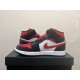 Air Jordan 1 Mid Bred White Black Red