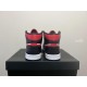 Air Jordan 1 Mid Bred White Black Red