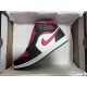 Air Jordan 1 Mid Bred White Black Red