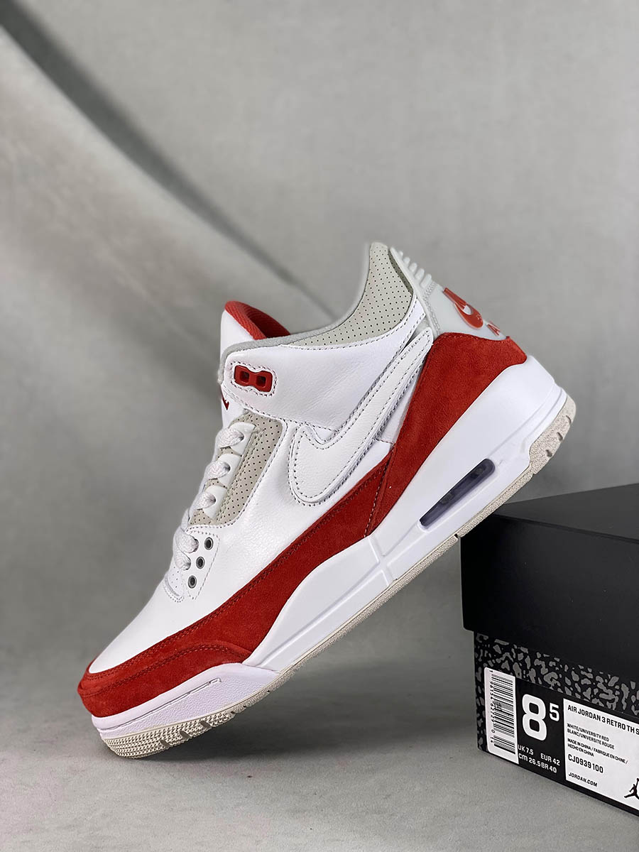 Air Jordan 3 Retro Tinker White University Red