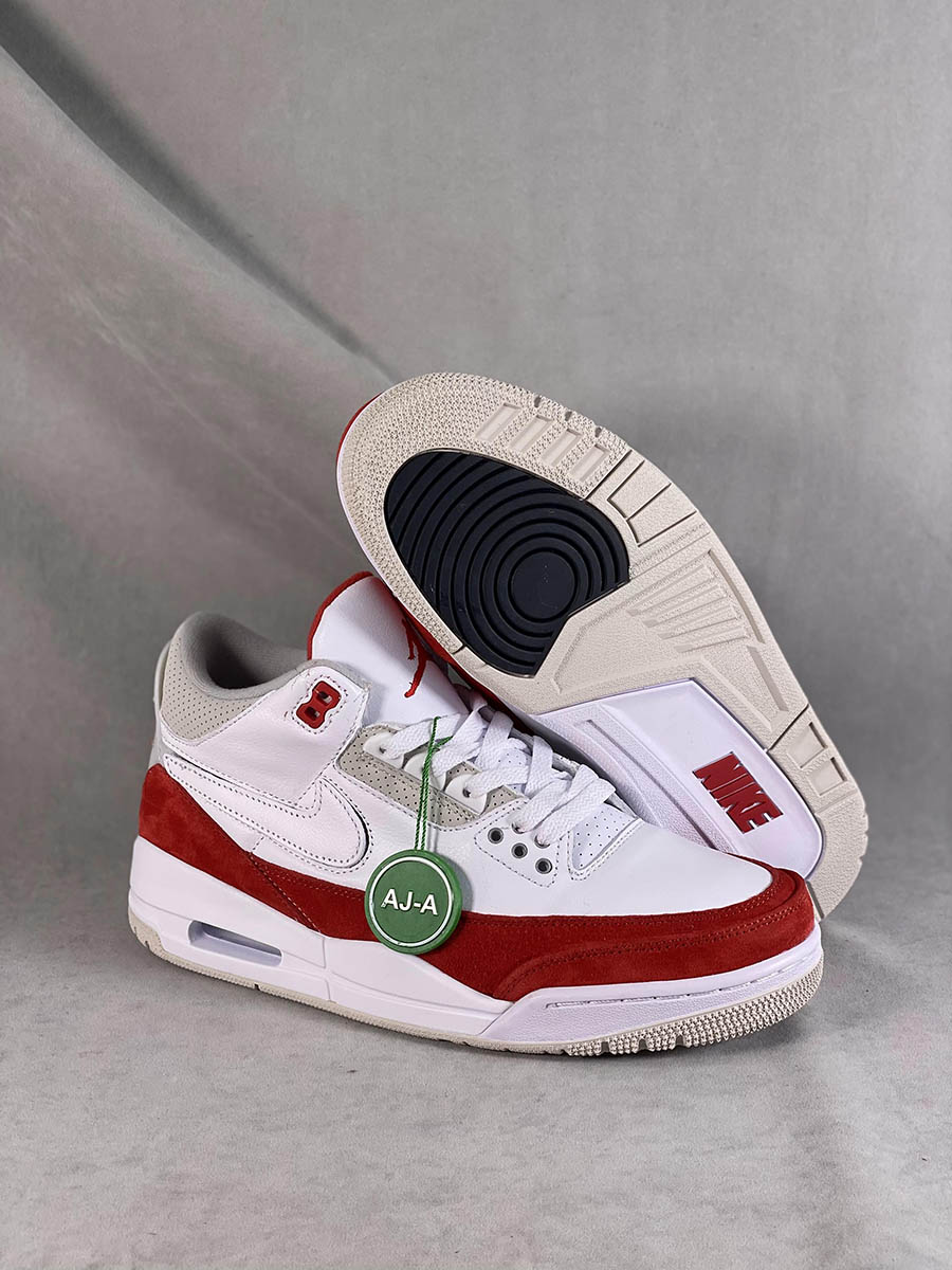 Air Jordan 3 Retro Tinker White University Red